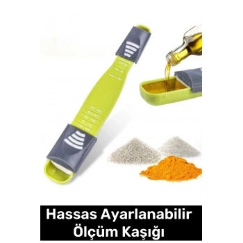 Özel Üretim Pratik Gıda Ölçüm Şeker Tuz Kahve Baharat Hassas Ayarlanabilir Ölçüm Kaşığı