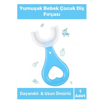 Özel Üretim Pürüzsüz Yuvarlak Kenar Gıda Sınıfı Silikondan Üretilen Yumuşak Bebek Çocuk Diş Fırçası