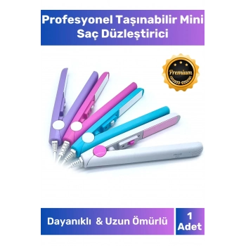Profesyonel Seramik Uçlu Kablolu Seyahat Taşınabilir 20W Mini Saç Düzleştirici Bukle Yapıcı Makine
