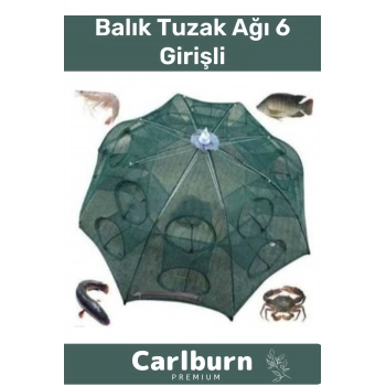 Premium Dayanıklı Özel Fermuarlı Yem Bölmeli Pratik Kolay Kurulum 6 Girişli Kuş Balık Ağı