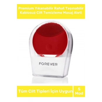 Özel 5 Farklı Mod Tüm Cilt Tiplerine Uygun Yıkanabilir Şarjlı Kablosuz Cilt Temizleme Masaj Aleti