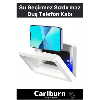 Özel Üretim Duvara Monte Dayanıklı Pratik Su Geçirmez Sızdırmaz Buğu Yapmaz Duş Telefon Kabı