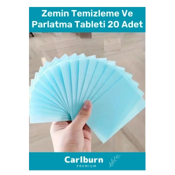 Özel Üretim Parçalanabilir Güçlü Formül Dükkan Fayans Ahşap Zemin Temizleme Parlatma Tableti 20 Adet