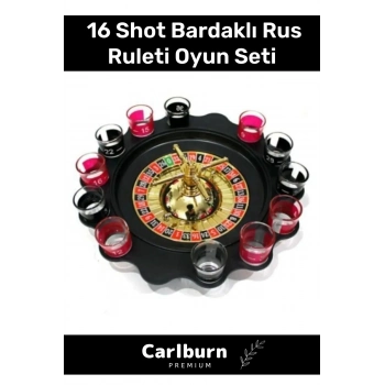 Özel Üretim 16 Shot Bardaklı Eğlence Parti Casino Yılbaşı Alkol Rus Ruleti Tekila İçki Evde Oyun Set