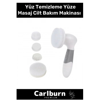 Özel Üretim Çok Fonksiyonlu Pilli Rahat Kullanım Yüz Temizleme Yüze Masaj Cilt Bakım Makinası 4 In 1