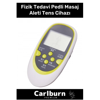 Premium Portatif Dijital Kolay Kullanım Temizlenebilir Fizik Tedavi Pedli Masaj Aleti Tens Cihazı