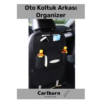 Premium Seri Çok Gözlü Keçe Elastan Üretim Pratik Sökülüp Takılır Oto Koltuk Arkası Organizer