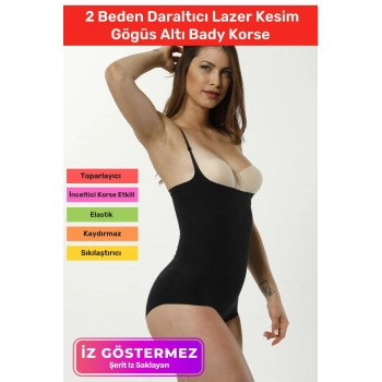 İz Bırakmayan Kaymaz Sıkılaştırıcı Toparlayıcı Beden Daraltıcı Lazer Kesim Gögüs Altı Bady Korse