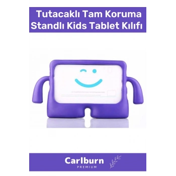 Özel Üretim Apple Ipad 7. 8. 9. Nesil 10.2 Inç Yumuşak Dokulu Tutacaklı Tam Koruma Standlı Kids
