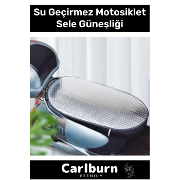 Özel Üretim Pratik Hafif Su Geçirmez Sızdırmaz Motosiklet Sele Koruma Güneşliği - 60 cm x 35 cm