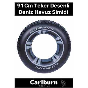 Özel Üretim Dayanıklı 80 kg 176 lbs 10+ Çocuk Yetişkin Genç 91 Cm Teker Lastik Desenli Deniz Simit