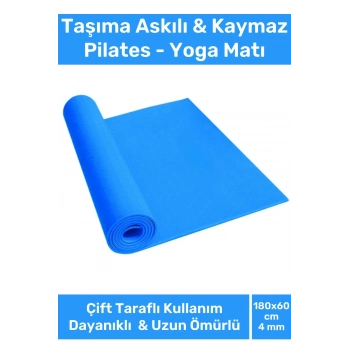 Özel Konfor Model Çift Taraflı Kaymaz Silinebilir Antibakteriyel Eva Yoga Meditasyon Minderi 4mm Mat