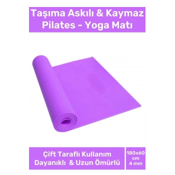 Özel Konfor Model Çift Taraflı Kaymaz Silinebilir Antibakteriyel Eva Yoga Meditasyon Minderi 4mm Mat