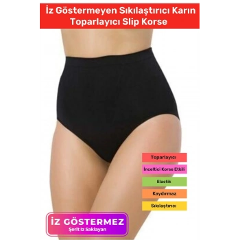 Özel Üretim Yüksek Bel Kaydırmaz İz Göstermeyen Sıkılaştırıcı Karın Toparlayıcı Slip Korse