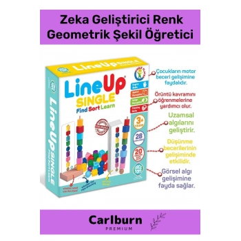 Özel Üretim Zeka Geliştirici Renk Geometrik Şekil Öğretici Çocuk Lineup Sıngle Bul Sırala Öğren