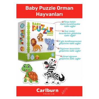 Özel Üretim Zeka Geliştirici Eğitici Çocuk El Göz Koordinasyonu Baby Puzzle Orman Hayvanları