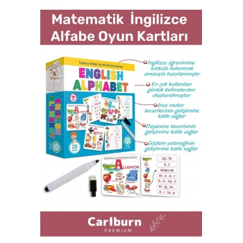 Özel Üretim Zeka Geliştirici Eğitici El Göz Koordinasyonu Matematik  İngilizce Alfabe Oyun Kartları