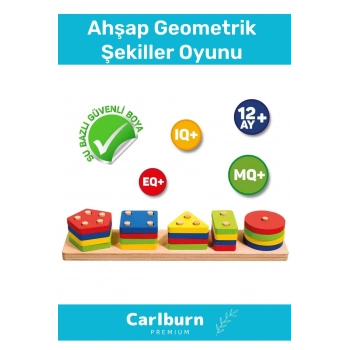 Özel Üretim Zeka Geliştirici Eğitici Kişisel Gelişim Çocuk Ahşap Geometrik Şekiller Oyunu