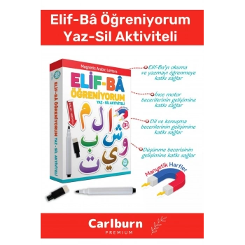 Özel Üretim Zeka Geliştirici Eğitici Manyetik Elif-Bâ Öğreniyorum Yaz-Sil Aktiviteli
