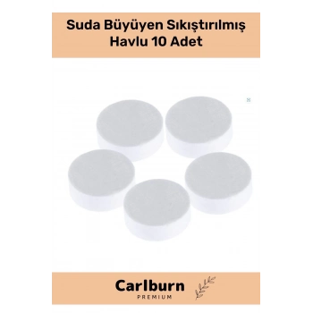 Premium Seri Tek Kullanımlık Kamp Seyahat Taşınabilir Suda Büyüyen Sıkıştırılmış Havlu 10 Adet
