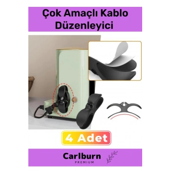 Özel Üretim Bilgisayar Notebook Şarj Kablosu Mutfak Çok Amaçlı Kablo Sarma Düzenleyici 4 Adet