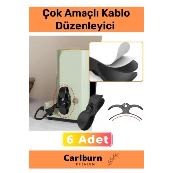 Özel Üretim Bilgisayar Notebook Şarj Kablosu Mutfak Çok Amaçlı Kablo Sarma Düzenleyici 6 Adet