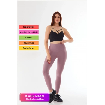 Özel Üretim Toparlayıcı Sıkılaştırıcı Vücut Şekillendirici Kaymaz Kadın Rahat Şık Klasik Spor Tayt