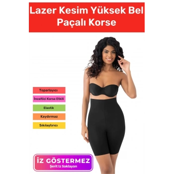 Yeni Sezon İz Göstermeyen Kaymaz Sıkılaştırıcı Toparlayıcı Kadın Lazer Kesim Yüksek Bel Paçalı Korse