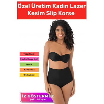 Özel Üretim Sıkılaştırıcı İz Göstermeyen Toparlayıcı Şekillendirici Kaymaz Lazer Kesim Slip Korse