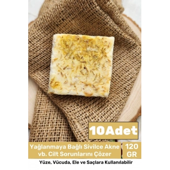 Özel %100 Doğal Güzel Kokulu El Yüz Saç Vücut Cilt Orijinal Bitkisel Safran Sabunu 120G - 10 Adet