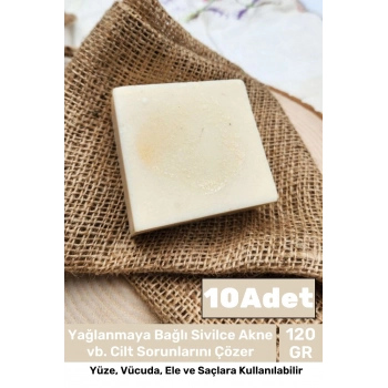 %100 Doğal Güzel Kokulu El Yüz Saç Vücut Cilt Orijinal Bitkisel Pirinç Özlü Sabunu 120G - 10 Adet