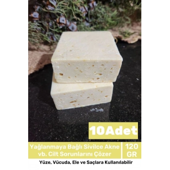 Lüks %100 Doğal Güzel Kokulu El Yüz Saç Vücut Cilt Orijinal Bitkisel Limon Sabunu 120G - 10 Adet