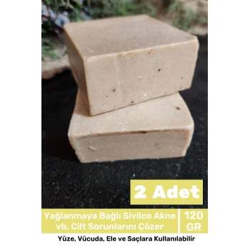 Lüks %100 Doğal Güzel Kokulu El Yüz Saç Vücut Cilt Orijinal Bitkisel Argan Sabunu 120G - 2 Adet