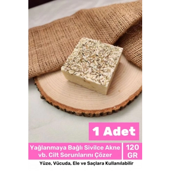 Lüks %100 Doğal Güzel Kokulu El Yüz Saç Vücut Cilt Orijinal Bitkisel Biberiye Sabunu 120G - 1 Adet