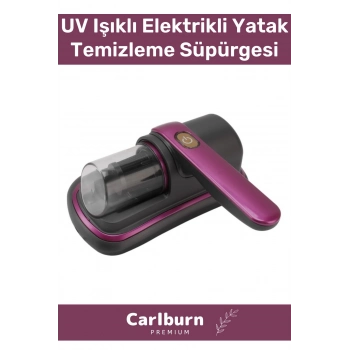 Premium Kompakt Güçlü Emiş Gücü UV Işıklı Elektrikli Yatak Yorgan Örtü  Koltuk Temizleme Süpürgesi