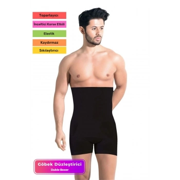 Özel Üretim Basen Toparlayıcı Sıkılaştırıcı Göbek Düzleştirici Bel İnceltici Erkek Duble Boxer Korse