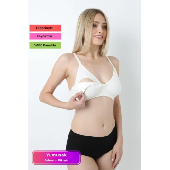 Özel Üretim Yumuşak Toparlayıcı Rahat Dayanıklı Tam Kalıp Dikişsiz Pamuklu Balensiz Emzirme Sütyen