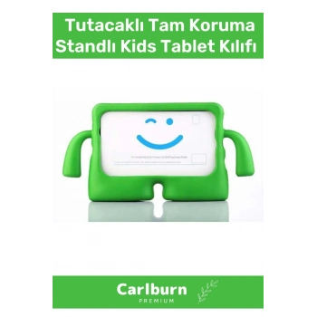 Özel Üretim Apple Samsung Uyumlu 8.7 Inç Yumuşak Dokulu Tutacaklı Tam Koruma Standlı Kids