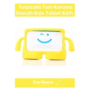 Özel Üretim Apple Samsung Uyumlu 8.7 Inç Yumuşak Dokulu Tutacaklı Tam Koruma Standlı Kids