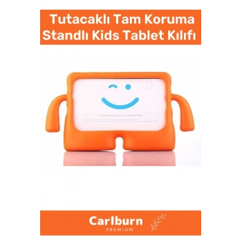 Özel Üretim Apple Samsung Uyumlu 8.7 Inç Yumuşak Dokulu Tutacaklı Tam Koruma Standlı Kids