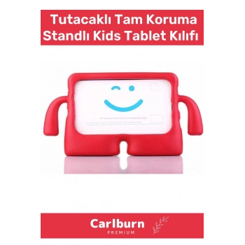 Özel Üretim Apple Samsung Uyumlu 11 Inç Yumuşak Dokulu Tutacaklı Tam Koruma Standlı Kids