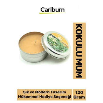 Özel Üretim Aromaterapi Arınma Huzur Meditasyon Yoga Esans Dekoratif Mum Oda Kokusu 120G Teneke Kutu