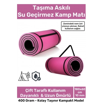 Taşıma Askılı Su Geçirmez Konforlu Kalın Rahat Çift Taraflı Çadır Uyku Yer Minderi 10mm Kamp Matı