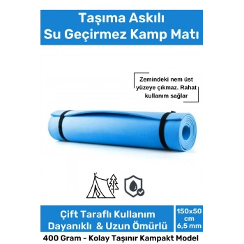 Taşıma Askılı Su Geçirmez Konforlu Kalın Rahat Çift Taraflı Kamp Zemin Çadır Uyku Matı Yer Minderi