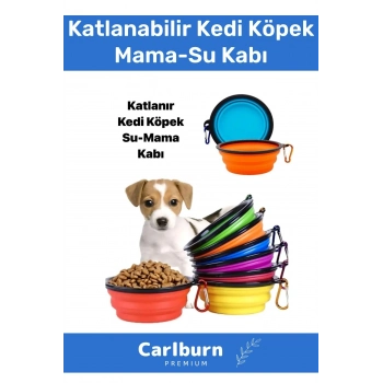 Özel Seri Taşınabilir Seyahat Tipi Kancalı Silikon Katlanabilir Kedi Köpek Evcil Hayvan Mama Su Kabı