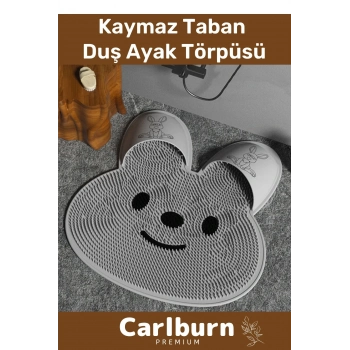 Özel Tasarım Silikon Duş Ayak Törpüsü Günlük Bakım Kaymaz Taban Masaj Etkili Silikon Banyo Matı