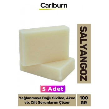 Doğal Güzel Kokulu El Yüz Saç Vücut Cilt Onaran Kolajen Etkili Salyangoz Bitkisel Sabun 5 Adet