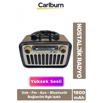 Kaliteli Yüksek Sesli Retro Nostalji Bluetooth Bağlantılı Usb Sd Kart Radyo Mp3 Player Müzik Kutusu