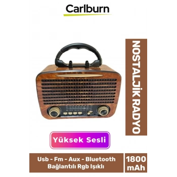 Kaliteli Yüksek Sesli Retro Nostalji Bluetooth Bağlantılı Usb Sd Kart Radyo Mp3 Player Müzik Kutusu