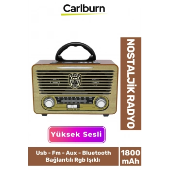 Kaliteli Yüksek Sesli Retro Nostalji Bluetooth Bağlantılı Usb Sd Kart Radyo Mp3 Player Müzik Kutusu